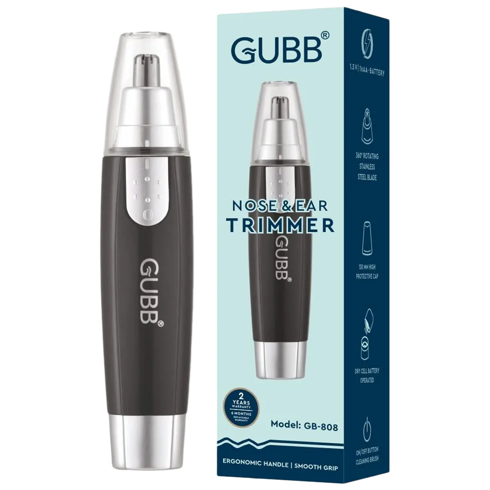 buy-gubb-gb-808-stainless-steel-blades-cordless-nose-and-ear-trimmer-9